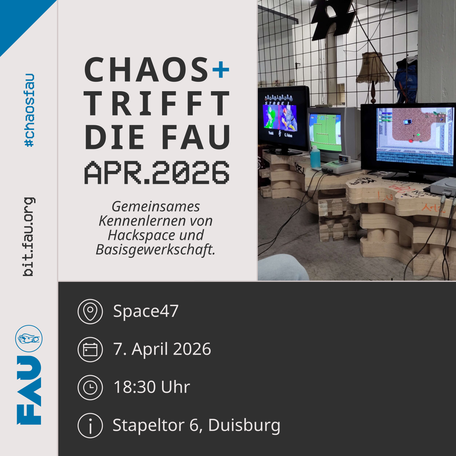 Duisburg: space47 trifft die FAU im Stapeltor