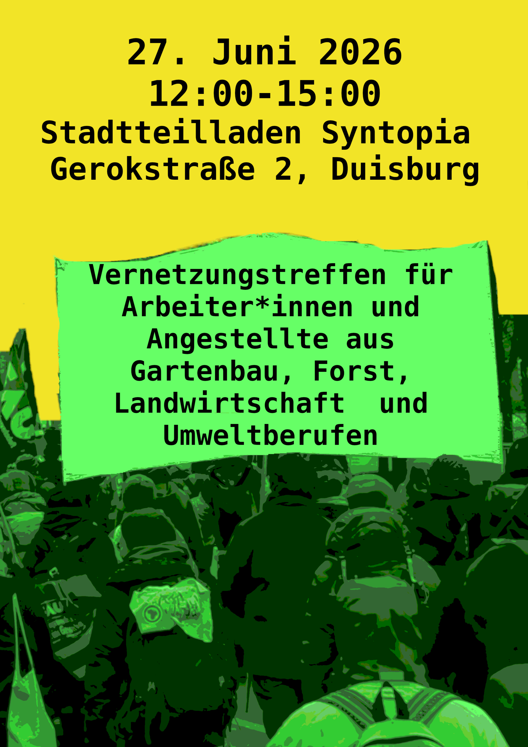 Vernetzungstreffen: Gartenbau, Forst, Landwirtschaft und Umweltberufen