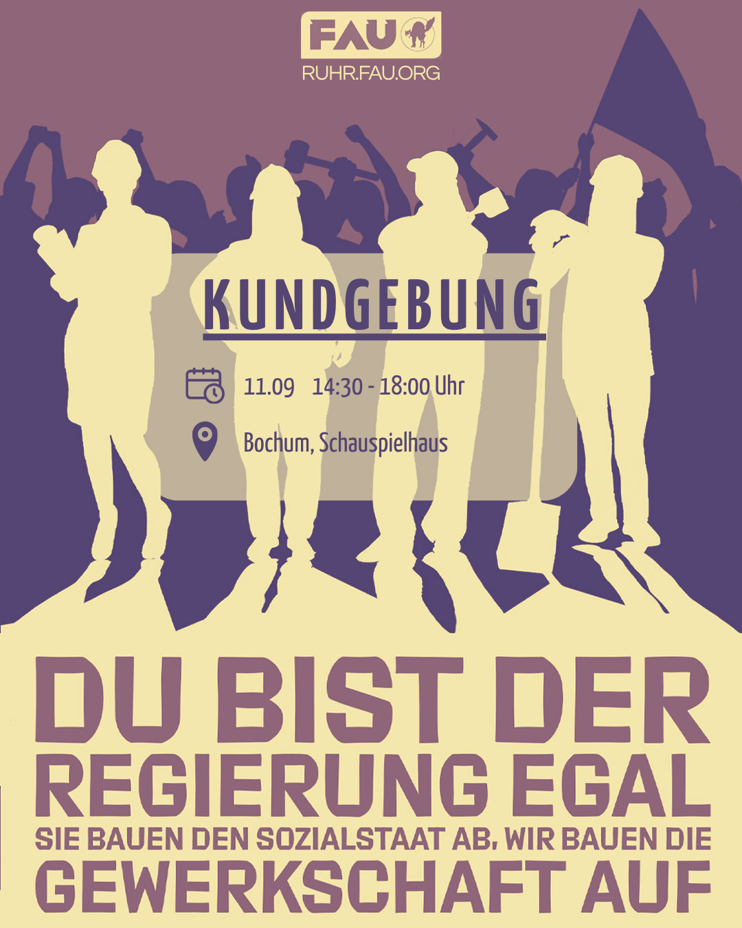 Bochum: Aktionstag "Du bist der Regierung egal!"