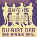 Kundgebung "Du bist der Regierung egal"